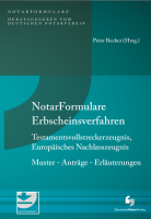 Abbildung: NotarFormulare Erbscheinsverfahren