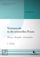Abbildung: Vereinsrecht in der notariellen Praxis