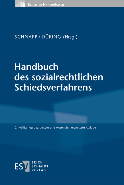 Abbildung: Handbuch des sozialrechtlichen Schiedsverfahrens