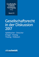 Abbildung: Gesellschaftsrecht in der Diskussion 2017